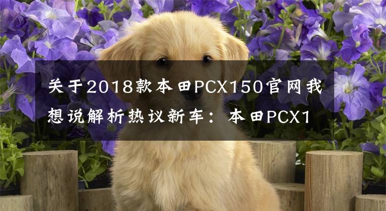 关于2018款本田PCX150官网我想说解析热议新车：本田PCX150