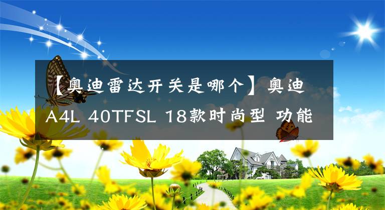 【奥迪雷达开关是哪个】奥迪A4L 40TFSL 18款时尚型 功能按键说明（有用干货）