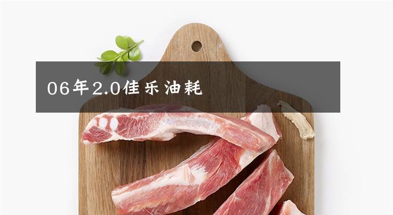 06年2.0佳乐油耗文章配图
