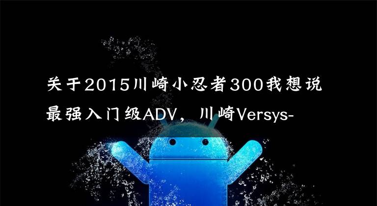 关于2015川崎小忍者300我想说最强入门级ADV，川崎Versys-X 300小异兽试驾评测