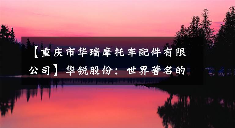 【重庆市华瑞摩托车配件有限公司】华锐股份：世界著名的电动工具换向器供应商文章配图