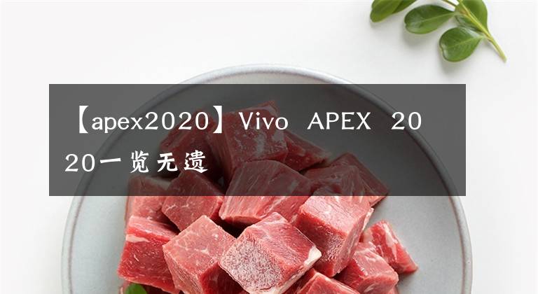 【apex2020】Vivo APEX 2020一览无遗