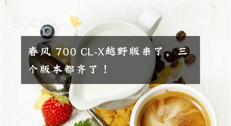春风 700 CL-X越野版来了，三个版本都齐了！文章配图