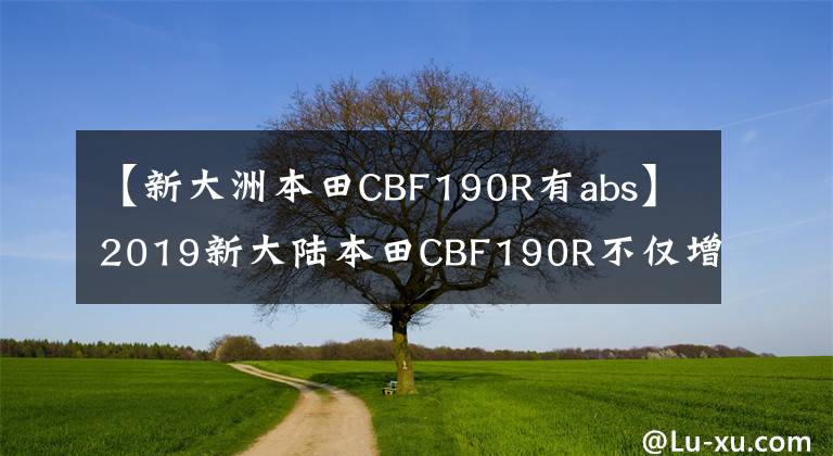 【新大洲本田CBF190R有abs】2019新大陆本田CBF190R不仅增加了ABS，还增加了几个实用的配置。