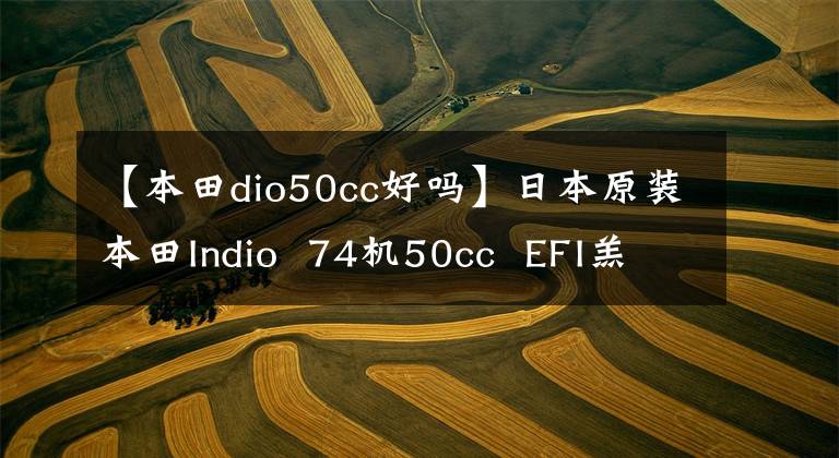【本田dio50cc好吗】日本原装本田Indio 74机50cc EFI羔羊内图