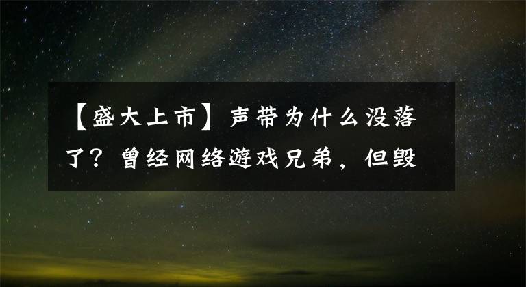 【盛大上市】声带为什么没落了？曾经网络游戏兄弟，但毁于一人文章配图