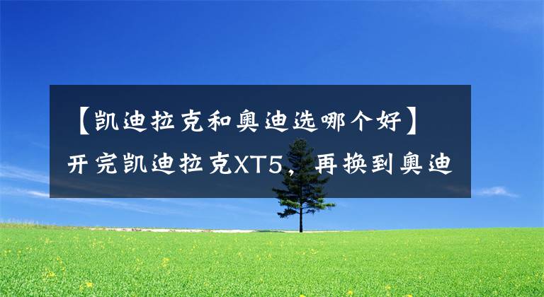 【凯迪拉克和奥迪选哪个好】开完凯迪拉克XT5，再换到奥迪Q5L上，老司机：对比后就知道差距