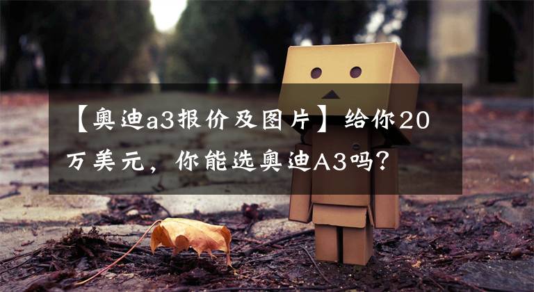 【奥迪a3报价及图片】给你20万美元，你能选奥迪A3吗？文章配图
