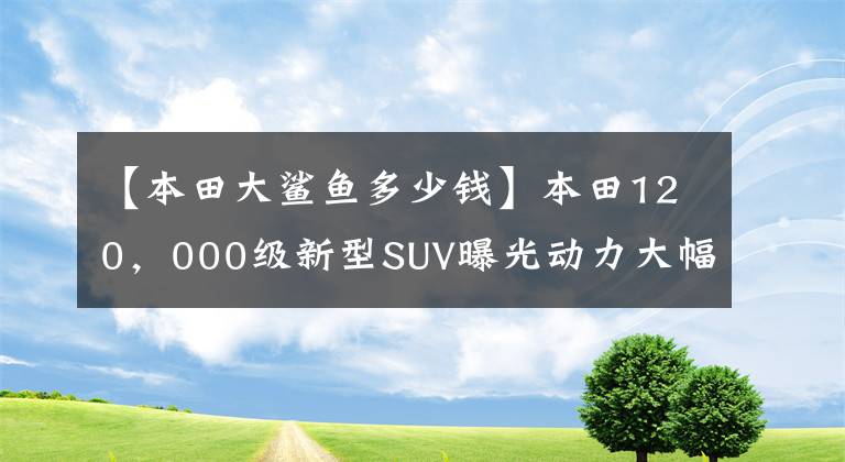 【本田大鲨鱼多少钱】本田120，000级新型SUV曝光动力大幅提高了“国育”标准