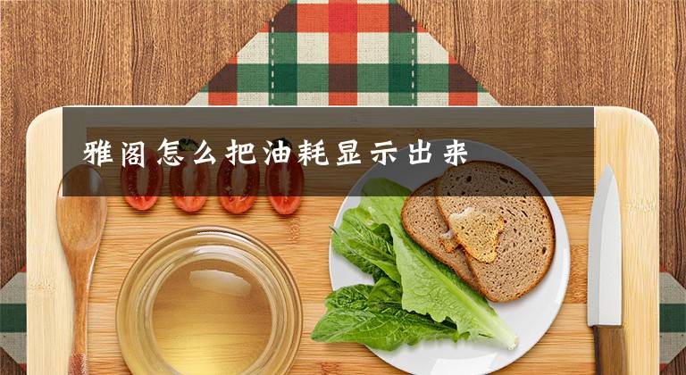 雅阁怎么把油耗显示出来文章配图