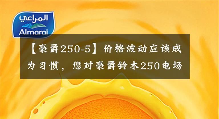 【豪爵250-5】价格波动应该成为习惯，您对豪爵铃木250电场价格“上涨”有何看法？文章配图
