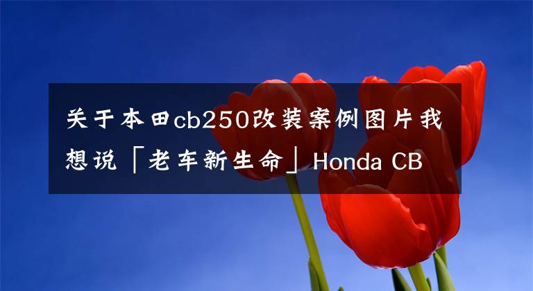 关于本田cb250改装案例图片我想说「老车新生命」Honda CB250GT