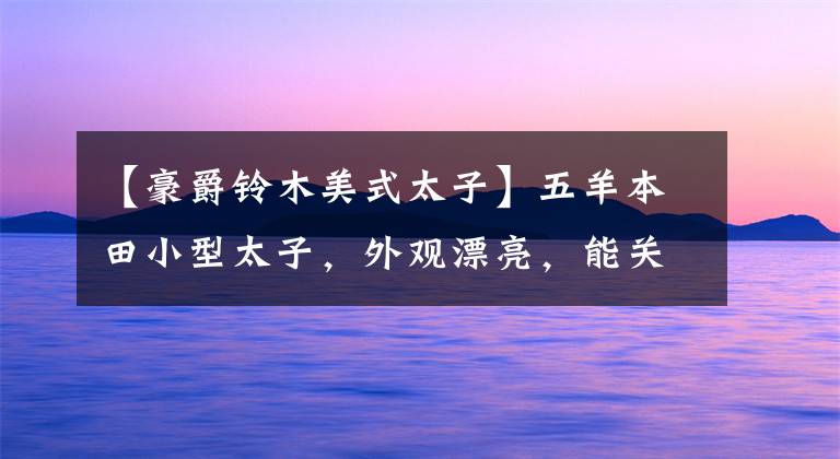 【豪爵铃木美式太子】五羊本田小型太子，外观漂亮，能关东西，只卖8000元。文章配图
