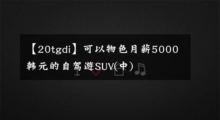 【20tgdi】可以物色月薪5000韩元的自驾游SUV(中)文章配图