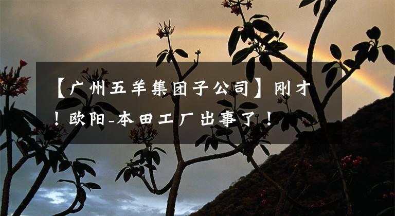 【广州五羊集团子公司】刚才！欧阳-本田工厂出事了！文章配图