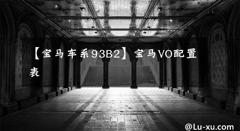 【宝马车系93B2】宝马VO配置表