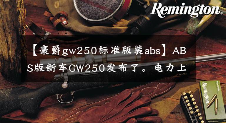 【豪爵gw250标准版装abs】ABS版新车GW250发布了。电力上升以ABS为标准，但车辆重量增加了很多。文章配图
