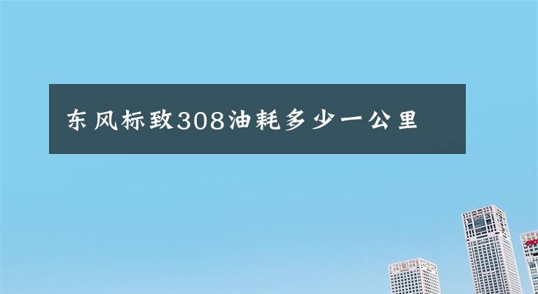 东风标致308油耗多少一公里