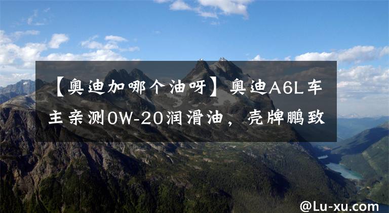 【奥迪加哪个油呀】奥迪A6L车主亲测0W-20润滑油，壳牌鹏致P9 Pro评测