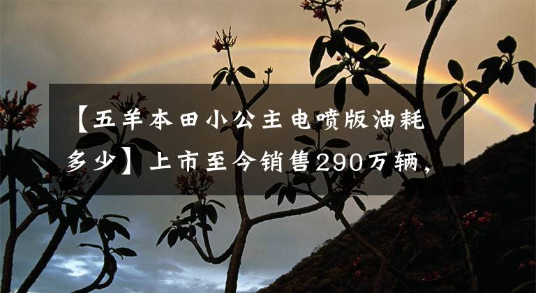 【五羊本田小公主电喷版油耗多少】上市至今销售290万辆，国产实用滑板车升级局4、综合油耗2.3升！