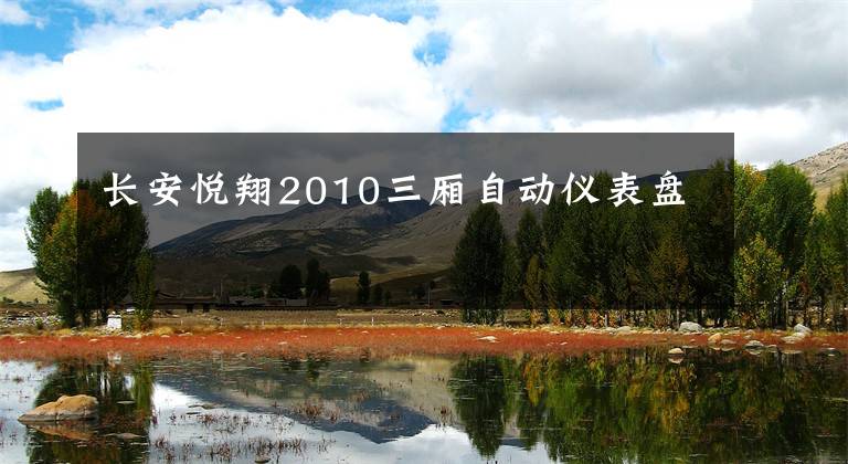 长安悦翔2010三厢自动仪表盘文章配图