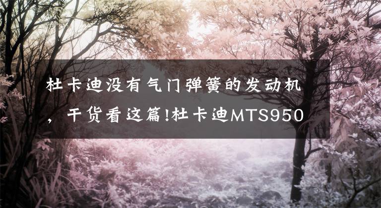 杜卡迪没有气门弹簧的发动机，干货看这篇!杜卡迪MTS950 购车心得分享 宝马F800GS报废了文章配图