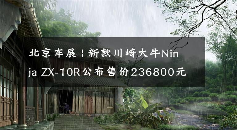北京车展 | 新款川崎大牛Ninja ZX-10R公布售价236800元文章配图