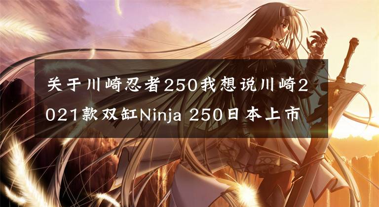 关于川崎忍者250我想说川崎2021款双缸Ninja 250日本上市
