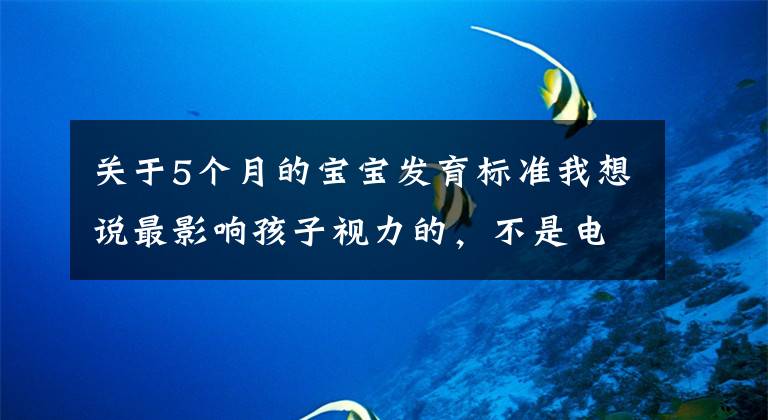 关于5个月的宝宝发育标准我想说最影响孩子视力的，不是电视、电脑，而是这5个“隐形杀手”