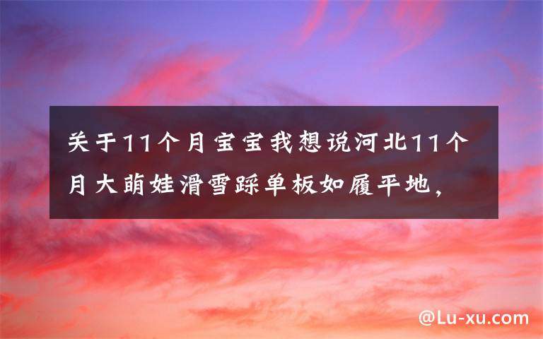 关于11个月宝宝我想说河北11个月大萌娃滑雪踩单板如履平地，爸爸摔的跟头比她还多文章配图