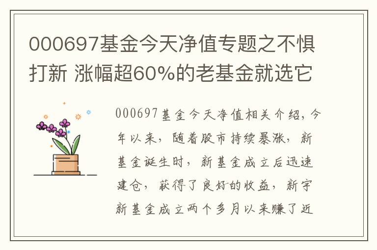 000697基金今天净值专题之不惧打新 涨幅超60%的老基金就选它了