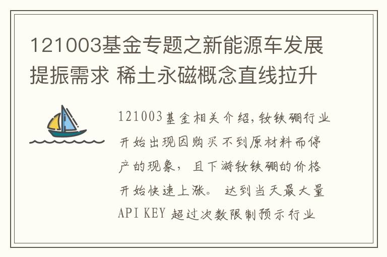 121003基金专题之新能源车发展提振需求 稀土永磁概念直线拉升