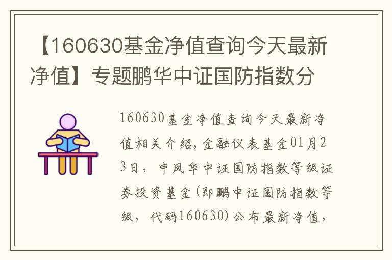 【160630基金净值查询今天最新净值】专题鹏华中证国防指数分级净值下跌1.76% 请保持关注