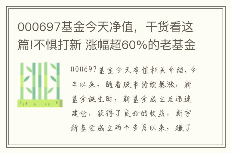 000697基金今天净值，干货看这篇!不惧打新 涨幅超60%的老基金就选它了