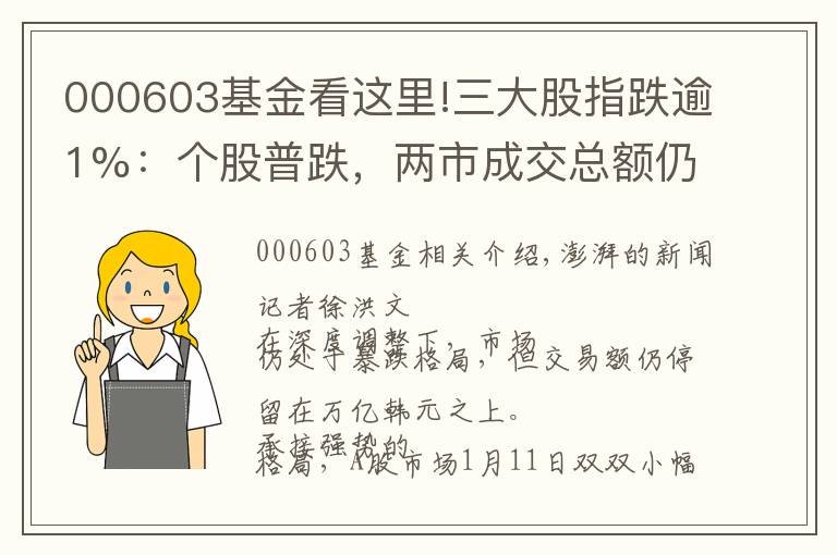 000603基金看这里!三大股指跌逾1%：个股普跌，两市成交总额仍保持在万亿之上