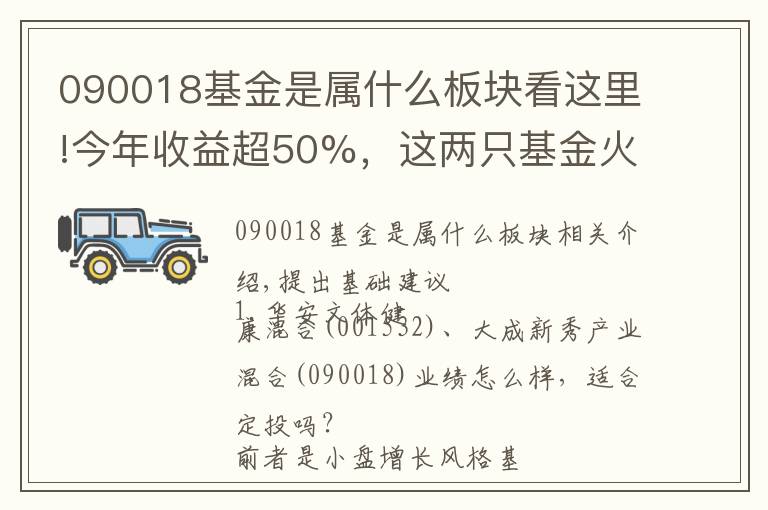 090018基金是属什么板块看这里!今年收益超50%，这两只基金火了！｜菜基问答