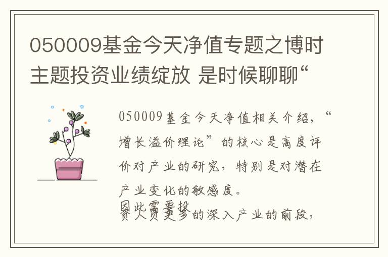 050009基金今天净值专题之博时主题投资业绩绽放 是时候聊聊“成长溢价理论”了