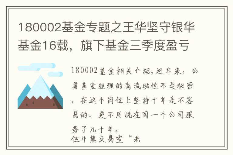 180002基金专题之王华坚守银华基金16载，旗下基金三季度盈亏互现规模业绩差异大