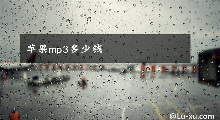 苹果mp3多少钱