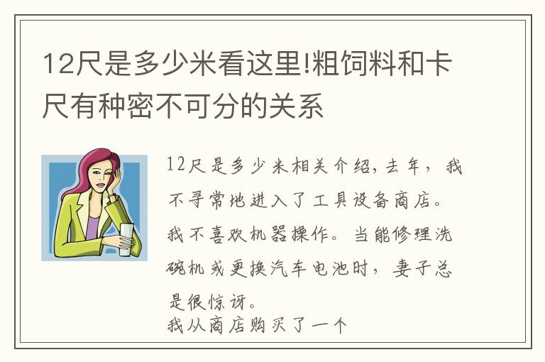 12尺是多少米看这里!粗饲料和卡尺有种密不可分的关系