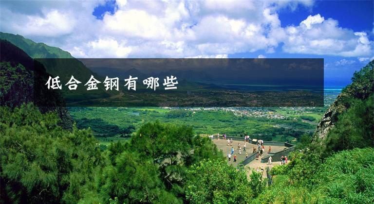 低合金钢有哪些