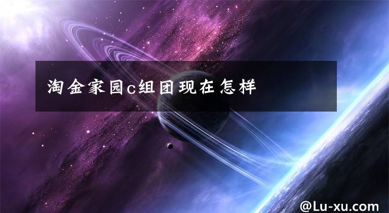 淘金家园c组团现在怎样