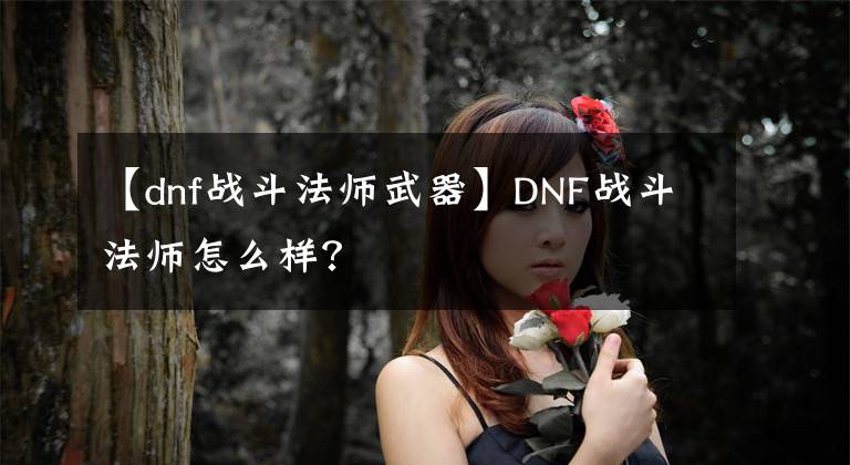 【dnf战斗法师武器】DNF战斗法师怎么样？
