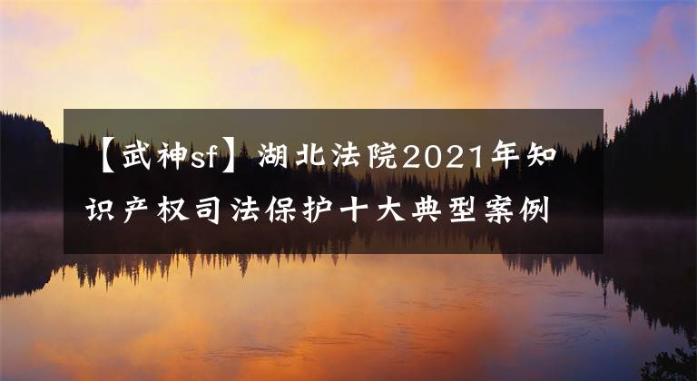 【武神sf】湖北法院2021年知识产权司法保护十大典型案例(第2号)