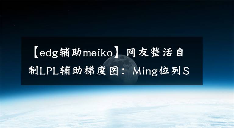 【edg辅助meiko】网友整活自制LPL辅助梯度图：Ming位列SSR，Meiko独一档