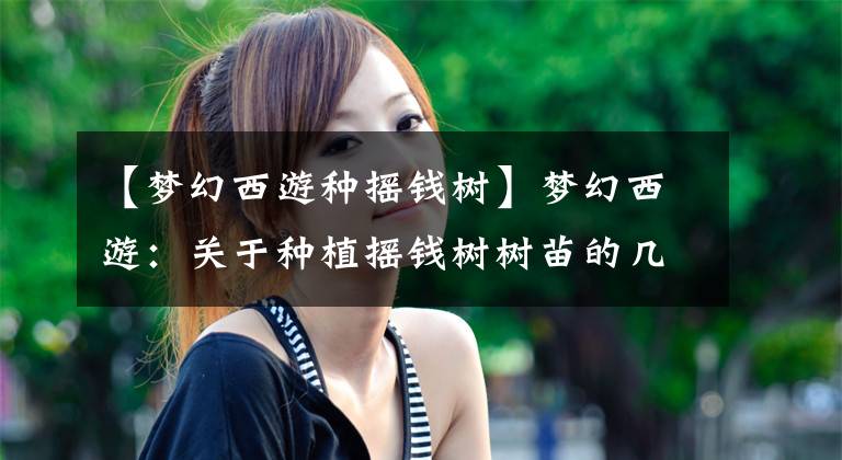 【梦幻西游种摇钱树】梦幻西游：关于种植摇钱树树苗的几个秘诀都会引发特殊情况吗？文章配图