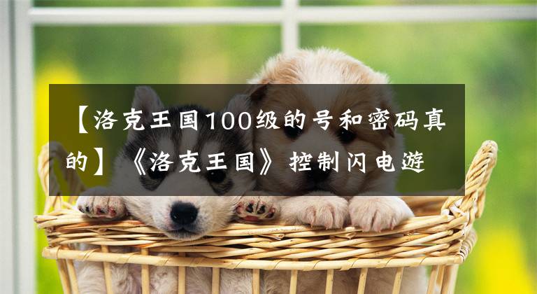 【洛克王国100级的号和密码真的】《洛克王国》控制闪电游戏攻略介绍与分享