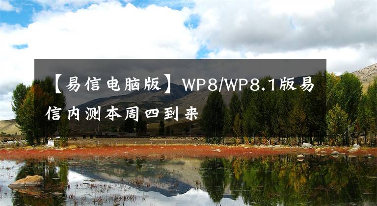 【易信电脑版】WP8/WP8.1版易信内测本周四到来