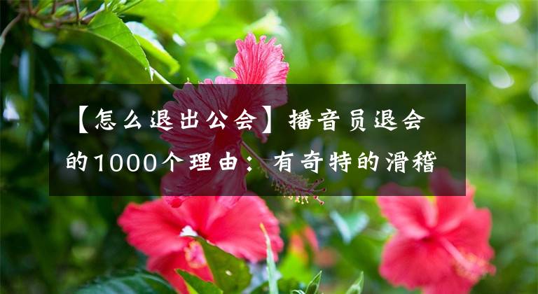 【怎么退出公会】播音员退会的1000个理由：有奇特的滑稽，运营遇到了与众不同的忧虑。文章配图