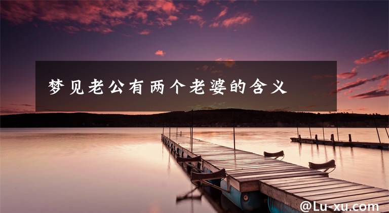 梦见老公有两个老婆的含义文章配图
